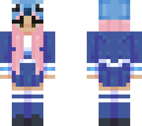 stitch pink hair girl onesie