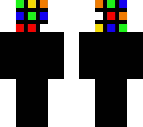 un-solved rubix cube man