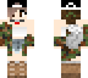 wolf girl camo