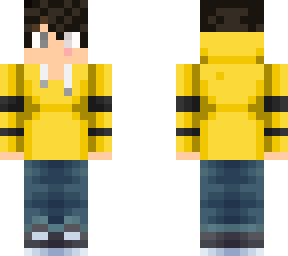 yellow hoodie