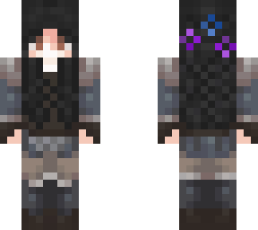 black hair warrior girl