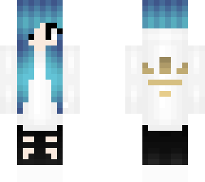 blue haired girl