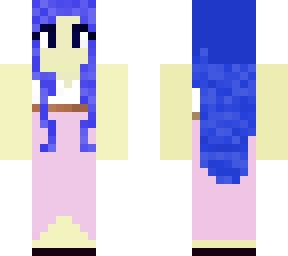 blue haired girl