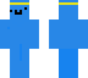 blue man with headband