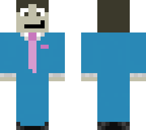 blue suit man