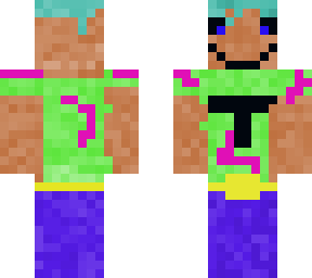 boy template with shirt and trousers with belt.