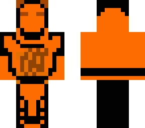 customized fire logo armor (orange