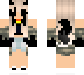 evil camo wolf girl