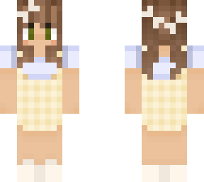 girl in a gingham dress