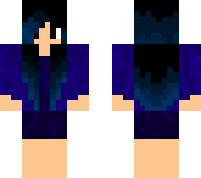 girl with blue hair