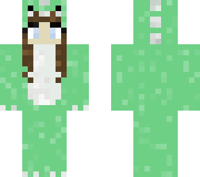 kawaii dino girl (brown hair)