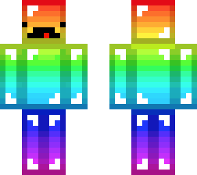 moustached rainbow noob
