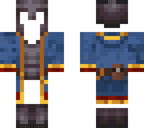 netherite armor (with cloak)