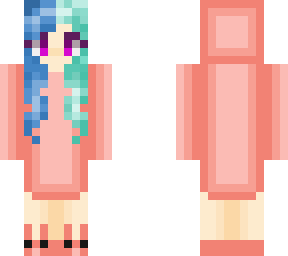 pajama girl with bunny slippers