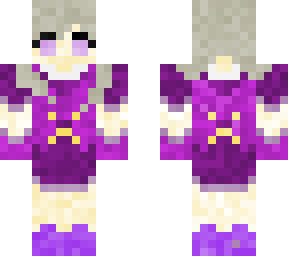 purple dress girl