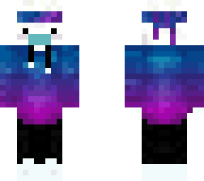 white ghost with mask and hoddie