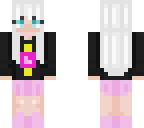 white haired girl