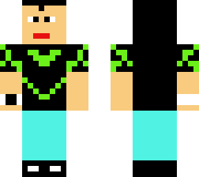 black and green