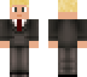 blond suit