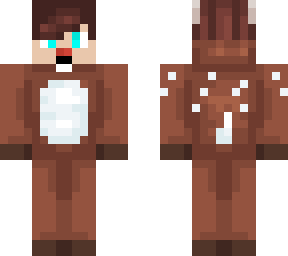 boy in christmas rein deer onesie