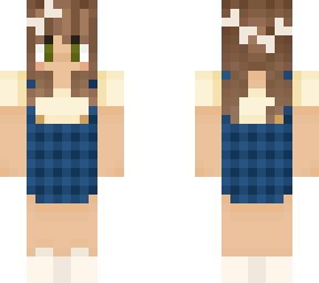 cute girl with gingham dress