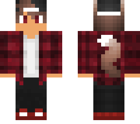 10+ Wolf Boy Hoodie Handsome Boy Cool Minecraft Skins PNG
