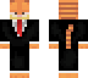 dapper garfield in a suit