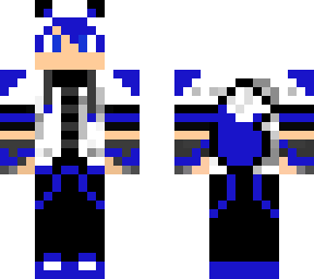 dark blue boy with panda hoodie