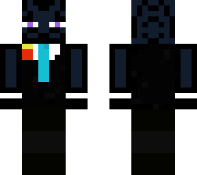 enderman in suit with necaps