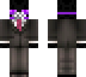 enderman with a suit and a facemask
