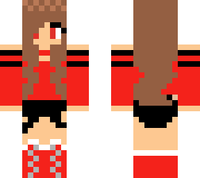 girl in red outfit