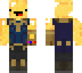 golden skeppy in thanos armour (revamped)