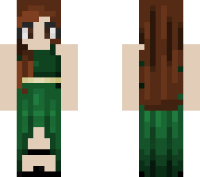 green dress