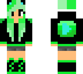 green gamer girl