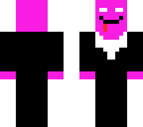 purple alien in tux