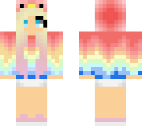 rainbow bird girl edit