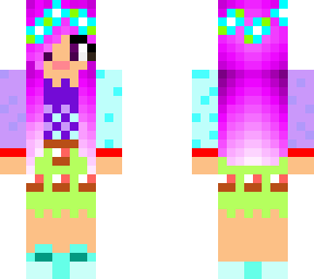 rainbow flower girl