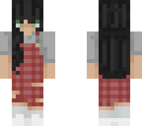 red overalls - female