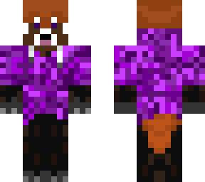 red panda w/ purple jacket (original: red panda with red jacket by: land roamer)