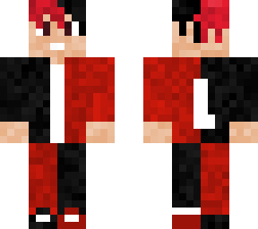 trap skin red and black