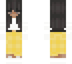 yellow plaid trendy girl