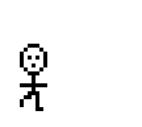 black + white stickman