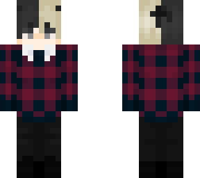 blonde plaid groovy dude (and my new skin lol)