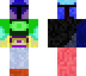 colorful doubleheaded mandalorian