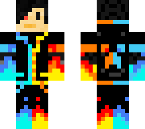 cyborg fire ice skin
