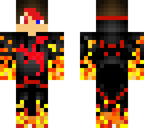 fire boy with blue eye