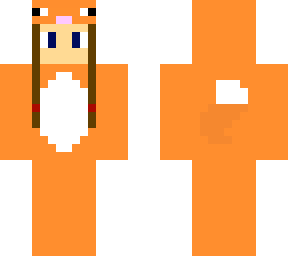 girl in a fox onesie edit