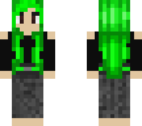 green hair