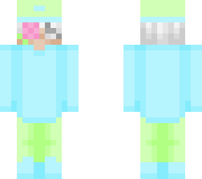 neon rose person
