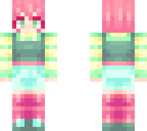 pink and green shorts, tank top and collared shirt